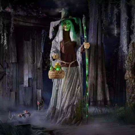 Animated lethal lily witch - Jul 13, 2023 · Step up your home's Halloween decorations with this Home Accents Holiday 7 ft. Animated Lethal Lily Witch. This witch has realistic movements, including eye ... 